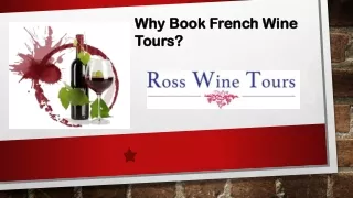 Why Book French Wine Tours?