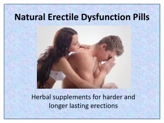 natural erectile dysfunction pills