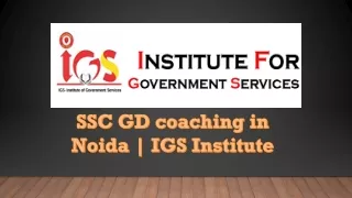 ssc gd coaching in noida igs institute