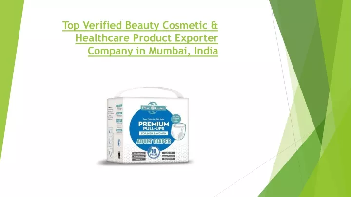 top verified beauty cosmetic healthcare product exporter company in mumbai india