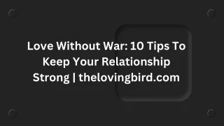 10 Ways To Avoid Silly Fights In Your Relationship
