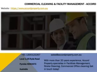 Commercial Cleaning & Facility Management - Accord