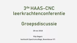 CNC LKR conferentie groepsdiscussie