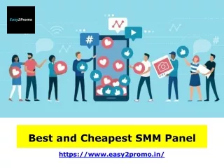 Best and Cheapest SMM Panel - Easy2promo