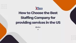 how to choose the best staffing company