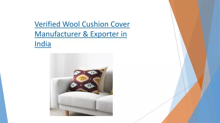 verified wool cushion cover manufacturer exporter