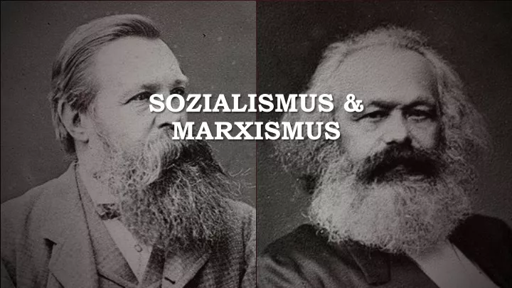 sozialismus marxismus
