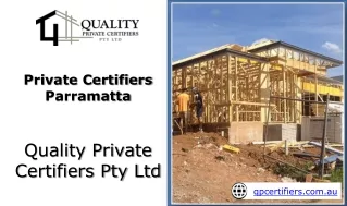 Private Certifiers Parramatta