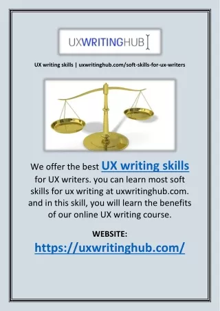 ux writing skills uxwritinghub com soft skills