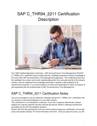 sap c thr94 2211 certification description
