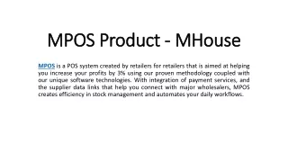mpos product mhouse