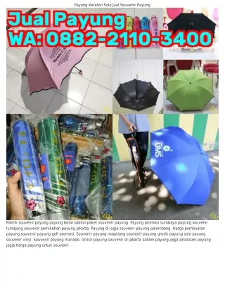 payung keraton solo jual souvenir payung
