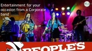 Entertainment for your occasion from a Corporate band