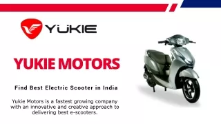 Find Best Electric Scooter in India