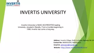 Invertis University