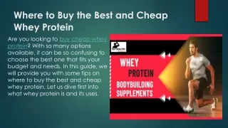 Where to Buy the Best and Cheap Whey