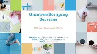 Gumtree Scraping Services