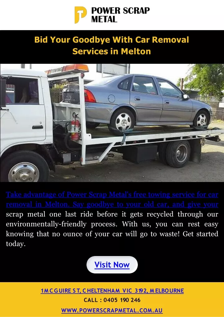 bid your goodbye with car removal services
