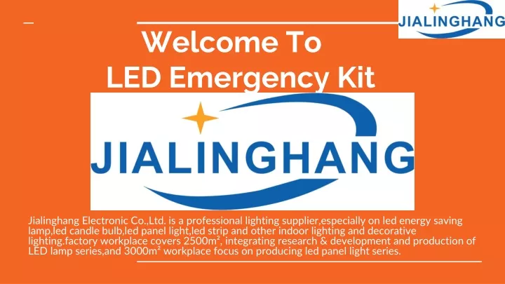 welcome to led emergency kit