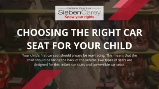 Choosing the Right Car Seat for Your Child