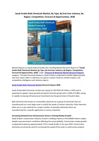 Saudi Arabia Bulk Chemicals Market pdf file