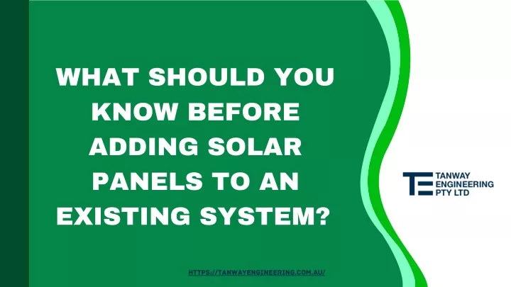 what should you know before adding solar panels