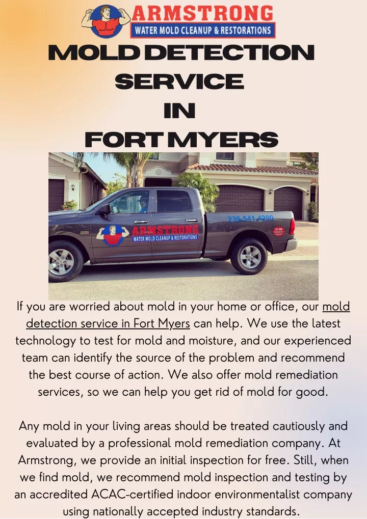 mold detection service in fort myers