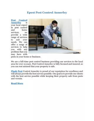 epest pest control annerley