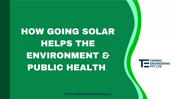 how going solar helps the environment public