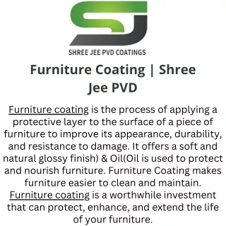 furniture coating shree jee pvd