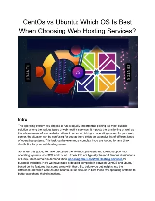 centos vs ubuntu which os is best when choosing