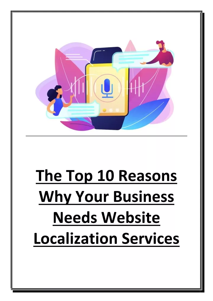 the top 10 reasons why your business needs