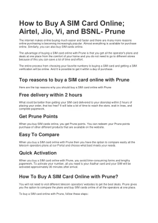 how to buy a sim card online airtel
