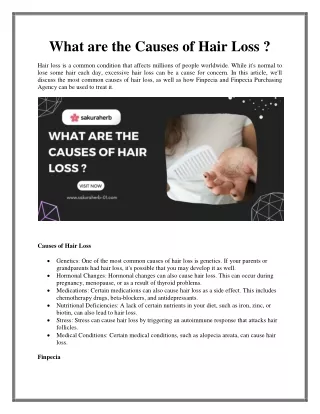 what are the causes of hair loss