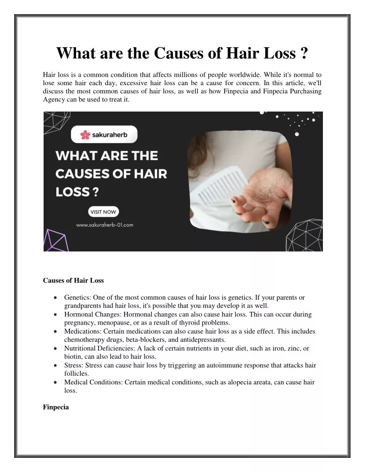 what are the causes of hair loss