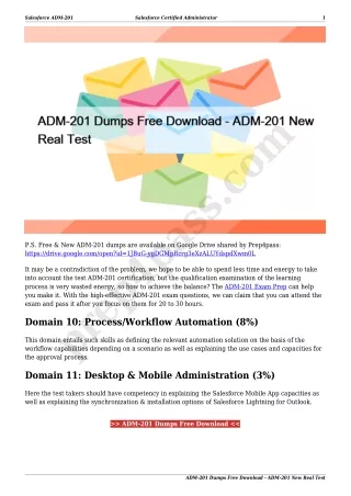 ADM-201 Dumps Free Download - ADM-201 New Real Test