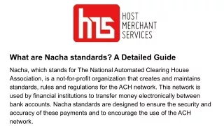 what are nacha standards a detailed guide