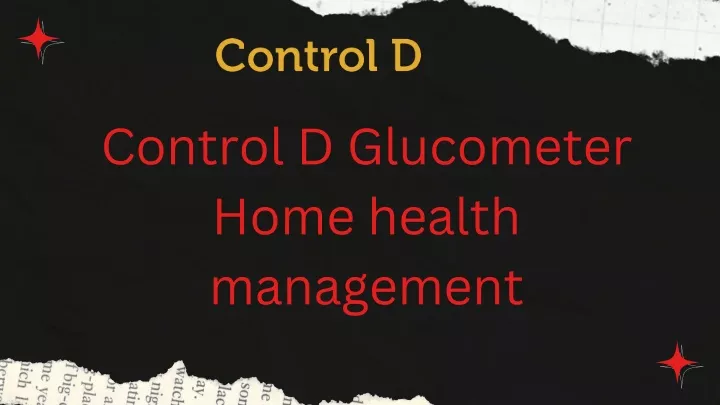 control d glucometer home health management