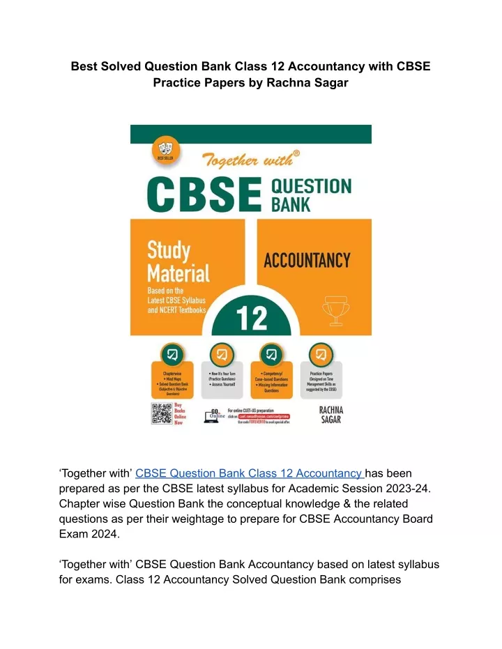 best solved question bank class 12 accountancy