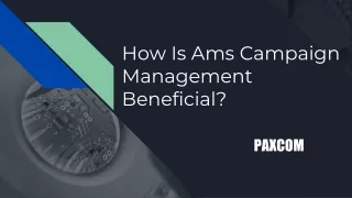 How Is Ams Campaign Management Beneficial