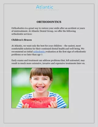 Orthodontic Treatment Services