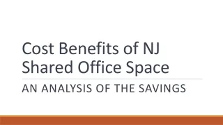 Jersey City Shared Office Space