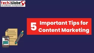 5 important tips for content marketing