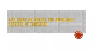 faridabad ambulance