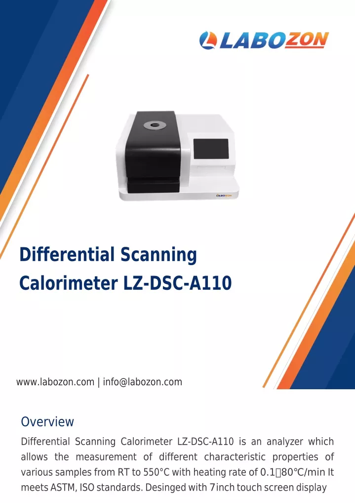 differential scanning calorimeter lz dsc a110
