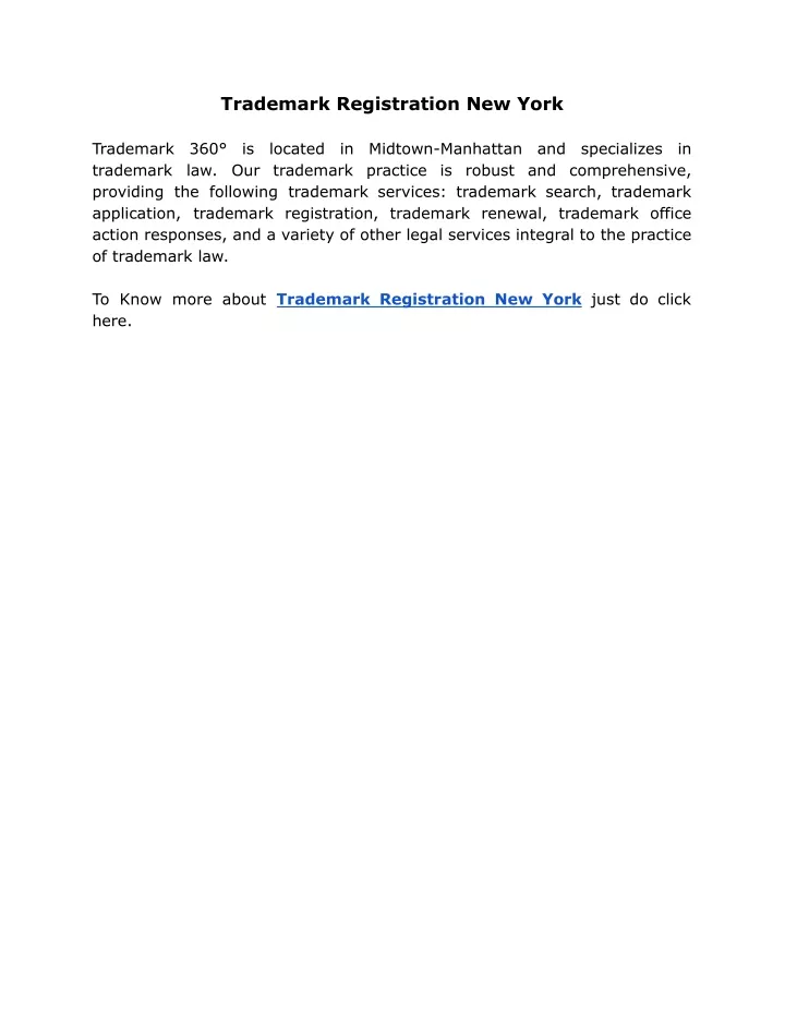 trademark registration new york