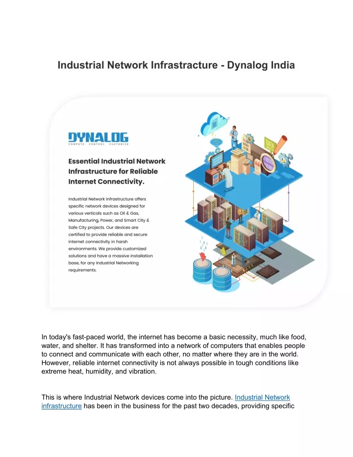 industrial network infrastracture dynalog india