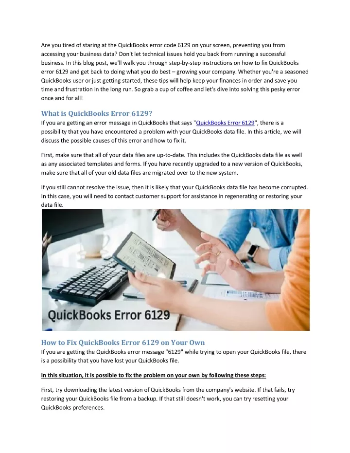 are you tired of staring at the quickbooks error