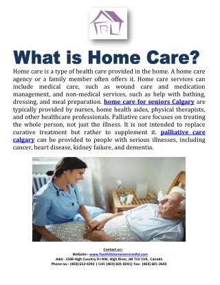What is Home Care?