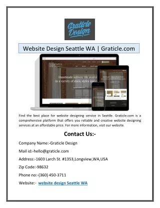 website design seattle wa graticle com